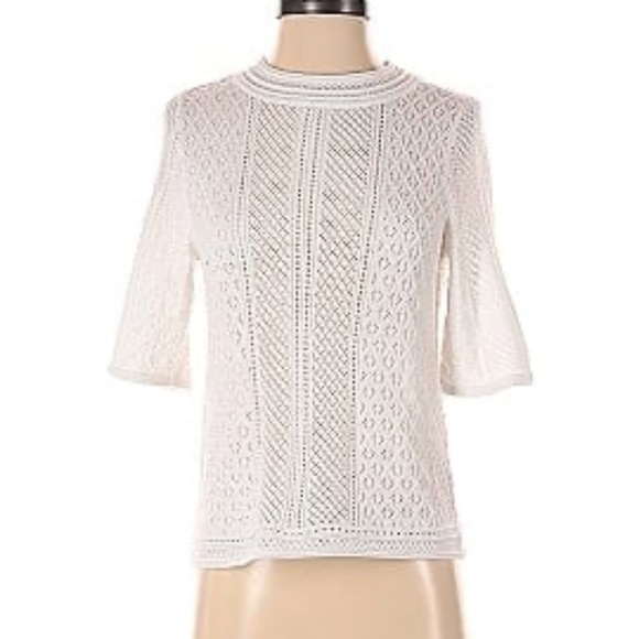RyeGrass Crochet Knit Open Sweater S - Picture 1 of 8